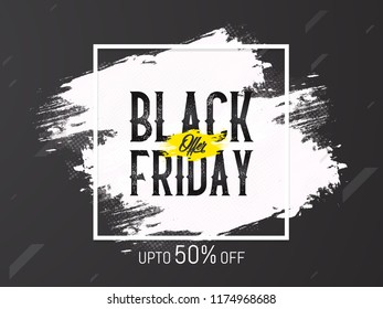 Innovative abstract or poster or banner for Black Friday Sale or Offer with nice and creative design illustration, Black Friday Offer.