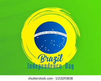 Innovative abstract or poster for Brazil Independence Day or 7th of September with nice and creative design illustration.