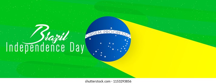 Innovative abstract or poster for Brazil Independence Day or 7th of September with nice and creative design illustration.