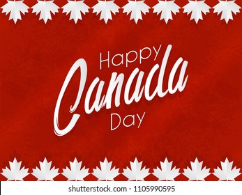 innovative abstract or poster for Canada Day, 1st of July, with nice and creative design illustration. 