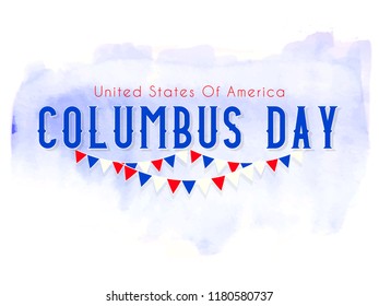 Innovative abstract or poster for Columbus Day with nice and creative design illustration.