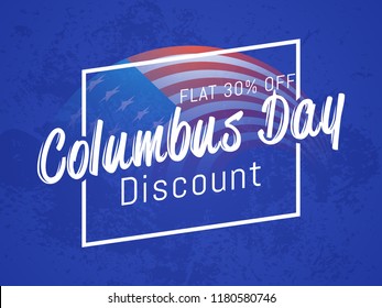 Innovative abstract or poster for Columbus Day with nice and creative design illustration.