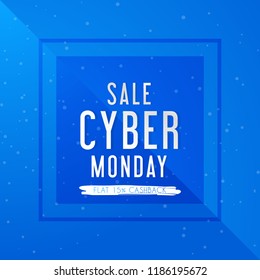 Innovative abstract or poster for Cyber Monday Sale with nice and creative design illustration, Cyber Monday Sale.