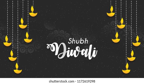 innovative abstract or poster for Diwali or Deepawali with nice and creative Deep or Rangoli design illustration, Diwali Greetings, Modern Diwali Greetings.
