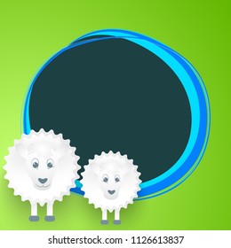 Innovative abstract or poster for Eid Al Adha, or Bakrid, with nice and creative design illustration in background.