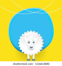 Innovative abstract or poster for Eid Al Adha, or Bakrid, with nice and creative design illustration in background.
