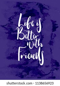 innovative abstract or poster for Friendship Day or Friends Forever with nice and creative design illustration, Life is beautiful with friends.