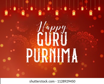 Innovative abstract or poster for Guru Purnima with nice and creative design illustration.