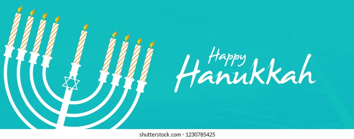 Innovative abstract or poster for Happy Hanukkah or Hanukkah with nice and creative design illustration in a background, Hanukkah Jewish holiday.