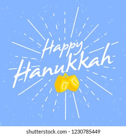 Innovative abstract or poster for Happy Hanukkah or Hanukkah with nice and creative design illustration in a background, Hanukkah Jewish holiday.