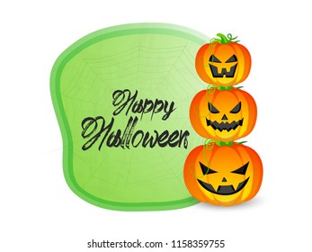 innovative abstract or poster for Haunted Halloween or Halloween with nice and creative design illustration. 