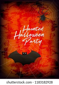 Innovative abstract or poster for Haunted Halloween or Trick or Treat with nice and creative design illustration.