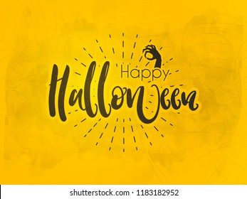 Innovative abstract or poster for Haunted Halloween or Trick or Treat with nice and creative design illustration.