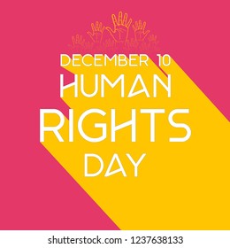 Innovative abstract or poster for Human Rights Day with nice and creative design illustration, Human Rights Day, 10th of December.