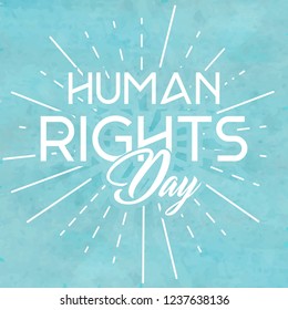 Innovative abstract or poster for Human Rights Day with nice and creative design illustration, Human Rights Day, 10th of December.