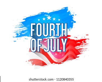 Innovative abstract or poster for Independence Day of USA, 4th of July , with creative design illustration.