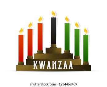 innovative abstract or poster for Kwanzaa with nice and creative design illustration