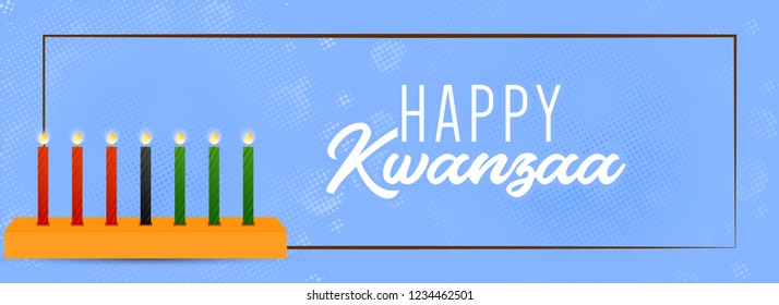 innovative abstract or poster for Kwanzaa with nice and creative design illustration