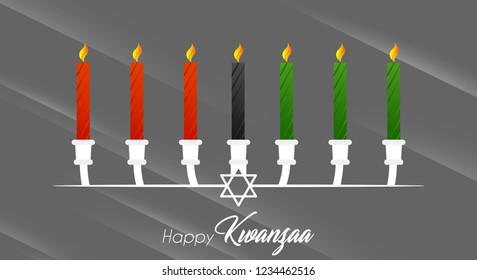 innovative abstract or poster for Kwanzaa with nice and creative design illustration