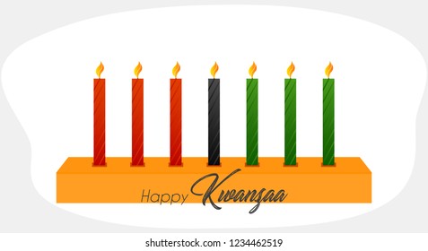 innovative abstract or poster for Kwanzaa with nice and creative design illustration
