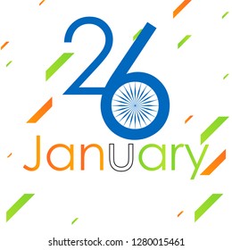 Innovative abstract or poster for Republic Day of INDIA or 26th of January with nice and creative design illustration.