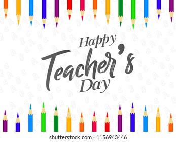 innovative abstract or poster for Teacher's Day, 5th of September, with nice and creative design illustration.