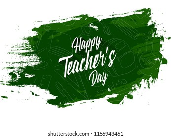 innovative abstract or poster for Teacher's Day, 5th of September, with nice and creative design illustration.