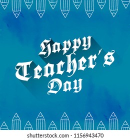 innovative abstract or poster for Teacher's Day, 5th of September, with nice and creative design illustration.