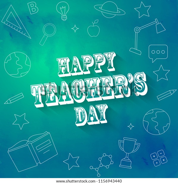 Innovative Abstract Poster Teachers Day 5th Stock Vector (royalty Free 