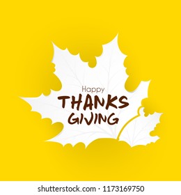 Innovative abstract or poster for Thanks Giving with nice and creative design illustration, Happy ThanksGiving Day.