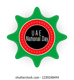 innovative abstract or poster for United Arab Emirates National Day with nice and creative design illustration in a background.  