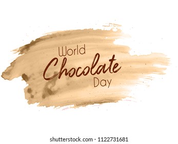 Innovative abstract or poster for World Chocolate Day, 7th of July, with nice and creative design illustration.