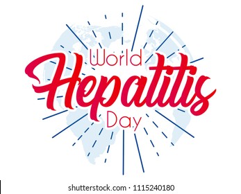 Innovative abstract or poster for World Hepatitis Day, International Hepatitis Day, with creative design illustration.