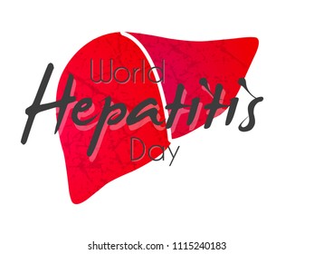 Innovative abstract or poster for World Hepatitis Day, International Hepatitis Day, with creative design illustration.