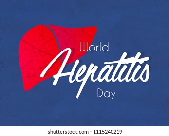 Innovative abstract or poster for World Hepatitis Day, International Hepatitis Day, with creative design illustration.