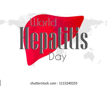 Innovative abstract or poster for World Hepatitis Day, International Hepatitis Day, with creative design illustration.