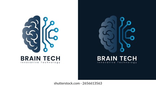 Innovador logotipo de tecnología cerebral de IA

Símbolo de Vector moderno que representa la IA y la Tecnología neuronal avanzada	