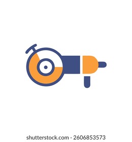 An innovative angle grinder icon tailored for designers in construction and industrial fields.