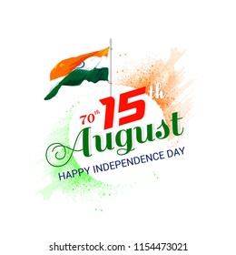 innovative  banner or header for 15th of August or Independence Day of INDIA with  creative design illustration.