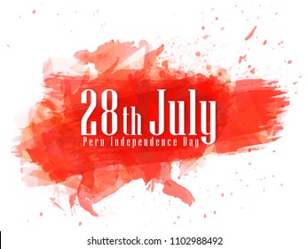 Innovative banner or poster for Peru Independence Day, 28th of July, Creative design illustration.