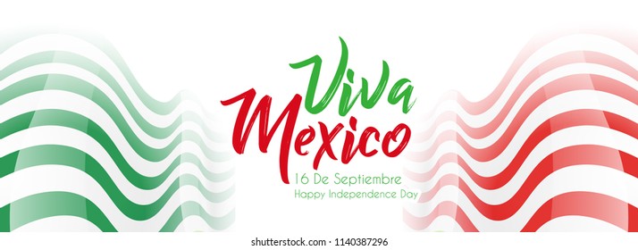 Innovative Banner or poster for Viva La Independencia, Viva Mexico, 16th of September, Independence Day of Mexico with nice and creative design illustration.