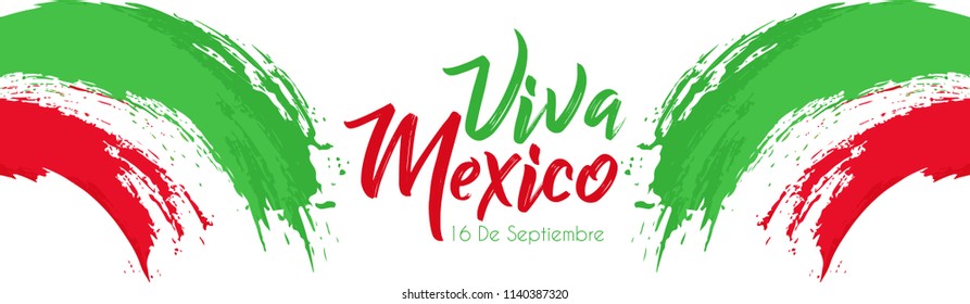 Innovative Banner or poster for Viva La Independencia, Viva Mexico, 16th of September, Independence Day of Mexico with nice and creative design illustration.