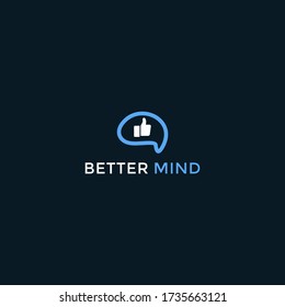 innovative better mind logo concept