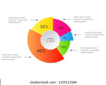 innovative business data info graphic element. Abstract info graphic for timeline , workflow layout, process chart.