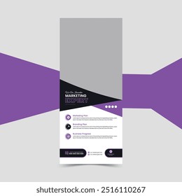 Innovative business roll up banner design template