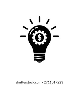 Innovative Business Solution Lightbulb Icon