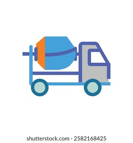 Innovative Cement Mixer Icon for Projects