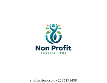 Innovative Charity Logo Vector Design, Nonprofit Logo Collection for Community Care