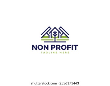 Innovative Charity Logo Vector Design, Nonprofit Logo Collection for Community Care