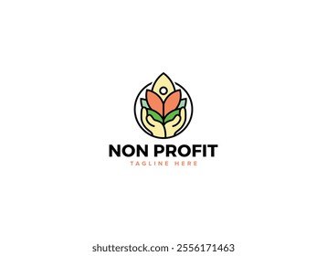 Innovative Charity Logo Vector Design, Nonprofit Logo Collection for Community Care